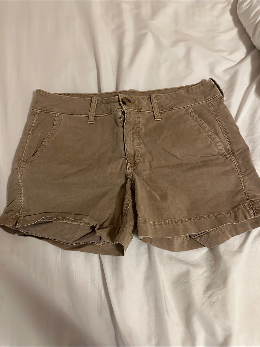 American Eagle Outfitters Women's Khaki Brown Casual Shorts